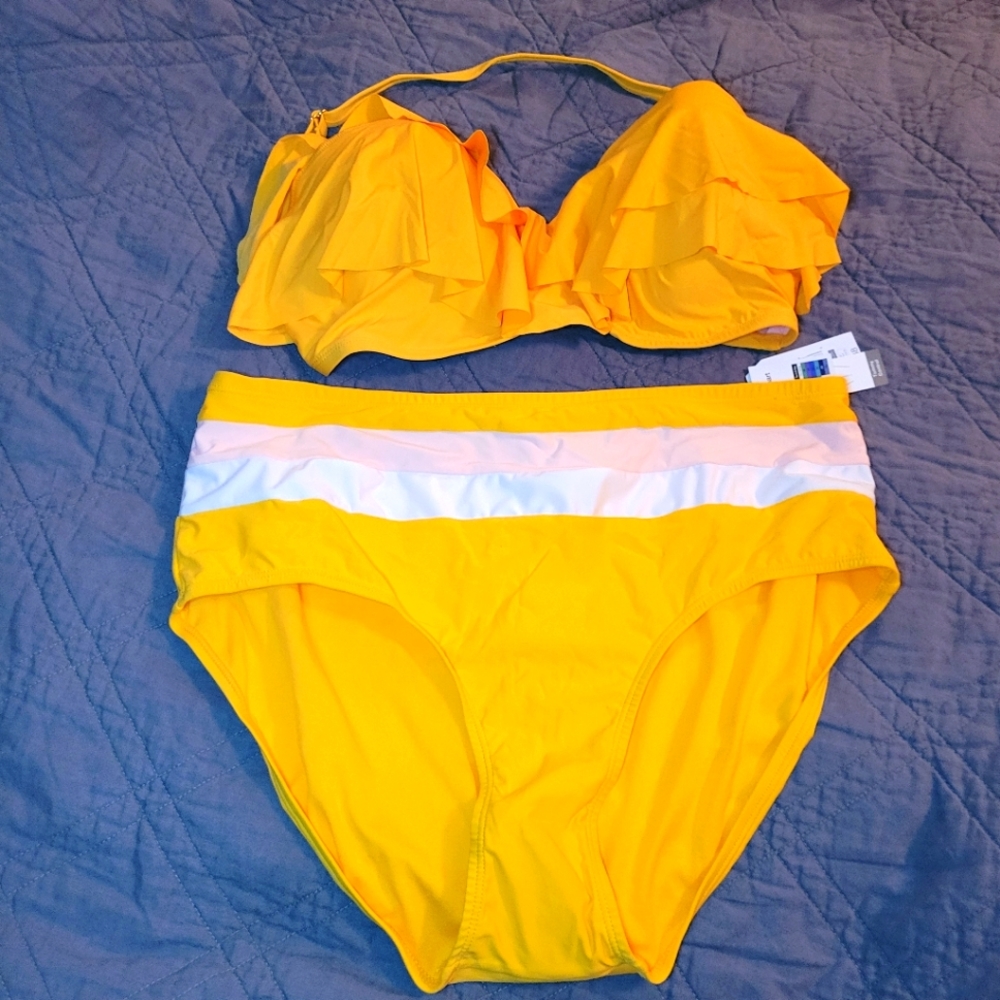 BNWT Yellow Plus Size Bikini